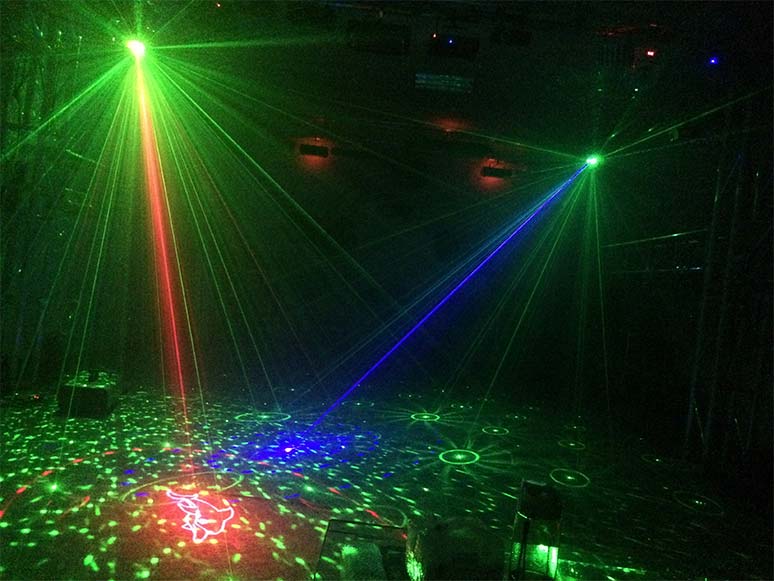 LY-K0102 Double Holes Red and Green  Laser Light